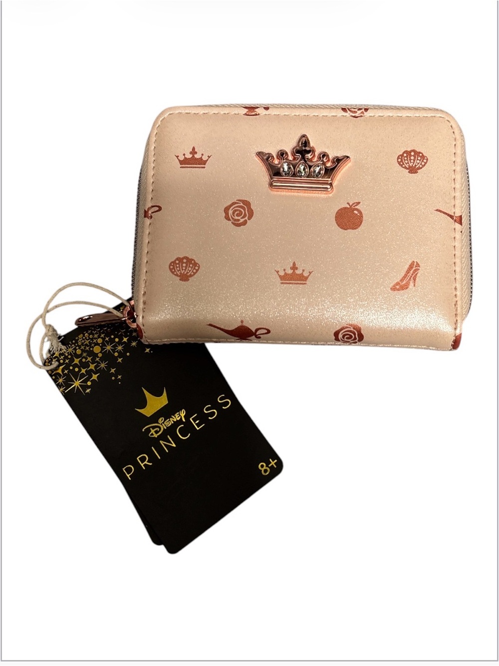 Loungefly Disney Princess Icon Iridescent Mini Zipper Wallet